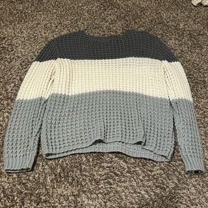 knit sweater.